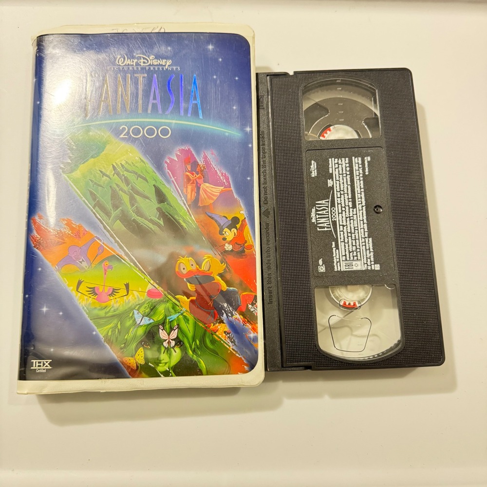 Walt Disney Fantasia 2000‎ VHS Movie THX Certified Clamshell Case 19638